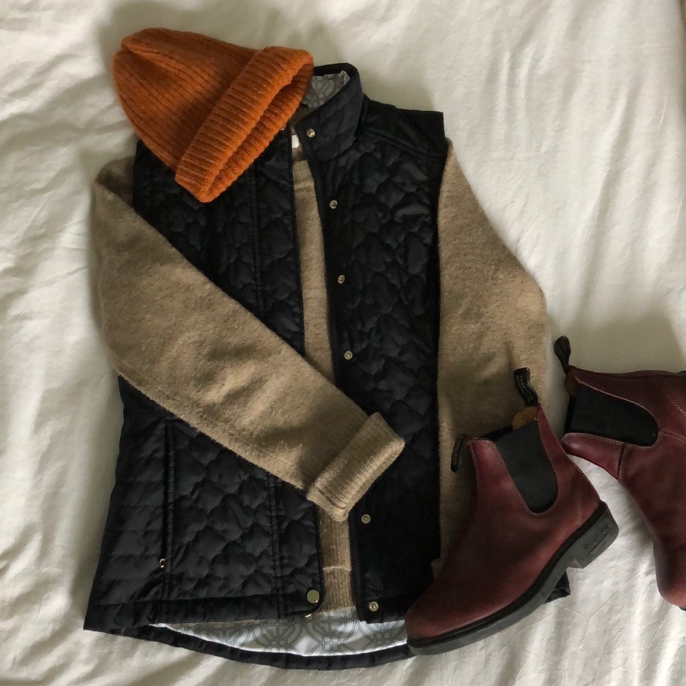 Fairway & Greene Quilted Black Vest